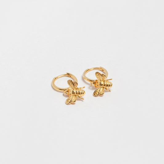 Bee Earring Hoops