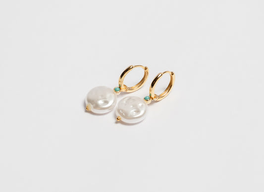 Siren Vintage Baroque Pearl Hopp Drop Earring