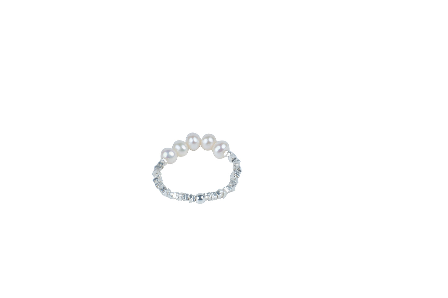 Bela pearl silver ring