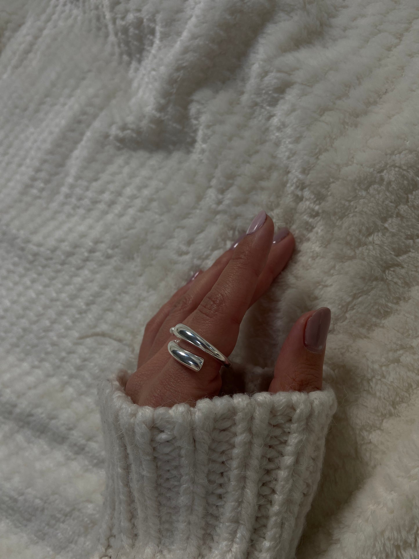 Forever Silver wrap ring